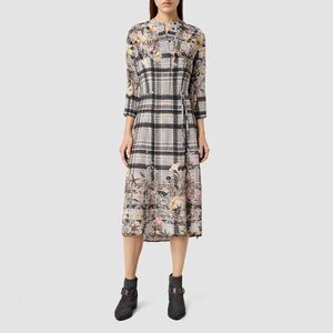 All Saints Silk Kinori Shirtdress